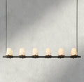 Pauillac Fabric Shade Linear Chandelier 49