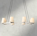 Pauillac Fabric Shade Round Chandelier 36