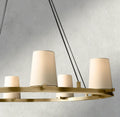 Pauillac Fabric Shade Round Chandelier 36