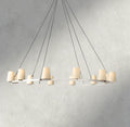 Pauillac Fabric Shade Round Chandelier 36