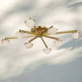 Pedrea Alabaster Wearstler Large Staggered Arm Flush Mount - Jecanoli