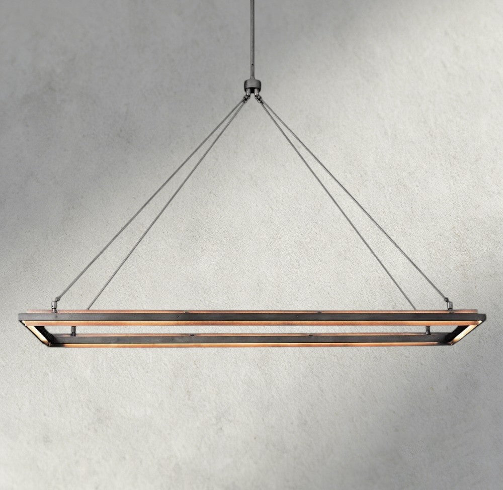 Peralta Rectangular Chandelier 48", 62"-chandelier-Jecanoli