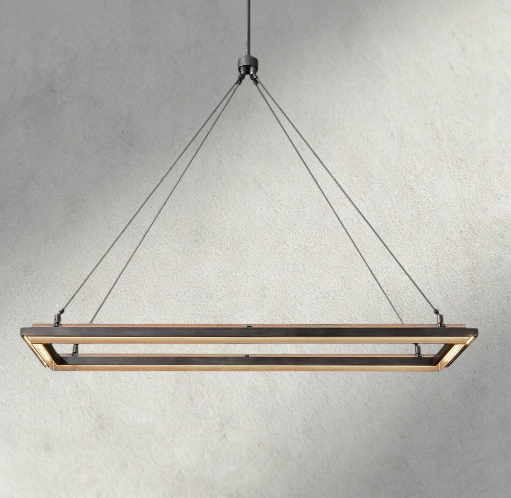 Peralta Rectangular Chandelier 48", 62"-chandelier-Jecanoli