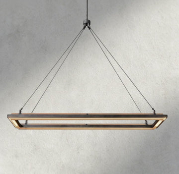 Peralta Rectangular Chandelier 48", 62"-chandelier-Jecanoli