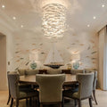 Porcelain Fish Shaped Dining Table Chandelier-Jecanoli