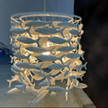 Porcelain Fish Shaped Dining Table Chandelier-Jecanoli