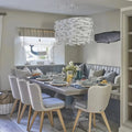 Porcelain Fish Shaped Dining Table Chandelier-Jecanoli