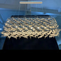 Porcelain Fish Shaped Dining Table Chandelier-Jecanoli