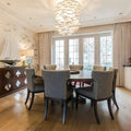 Porcelain Fish Shaped Dining Table Chandelier-Jecanoli