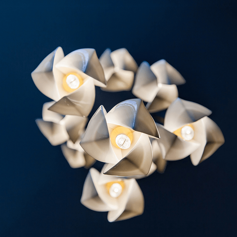 Postmodern Ceramic Branch Chandelier - 32 Lights-Jecanoli