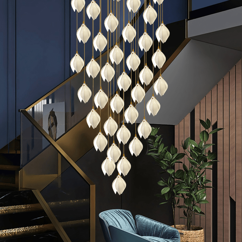 Postmodern Ceramic Branch Chandelier - 55 Lights-Jecanoli
