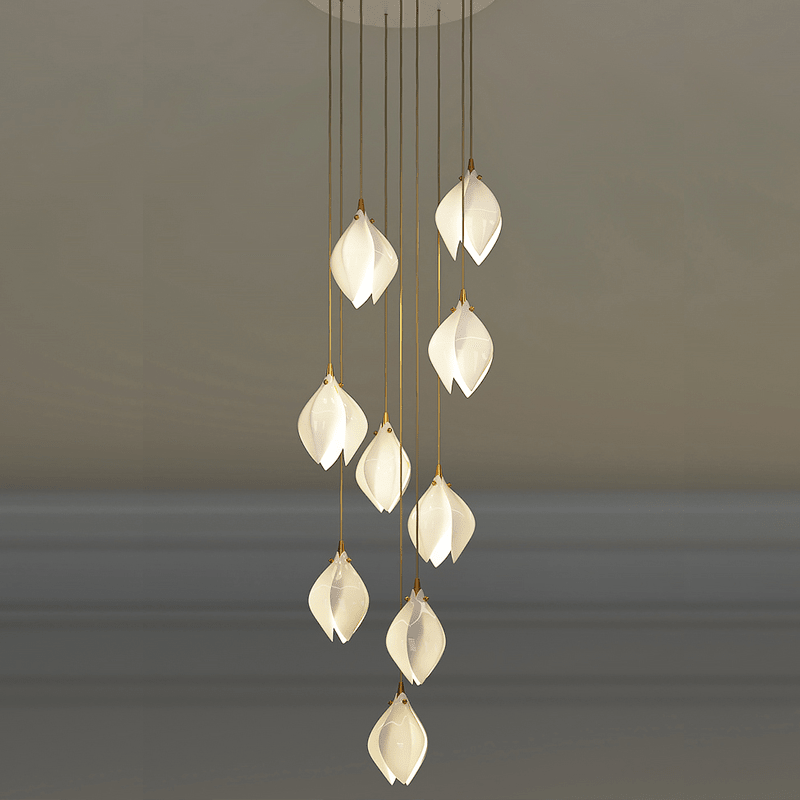 Postmodern Ceramic Branch Chandelier - 9 Lights-Jecanoli