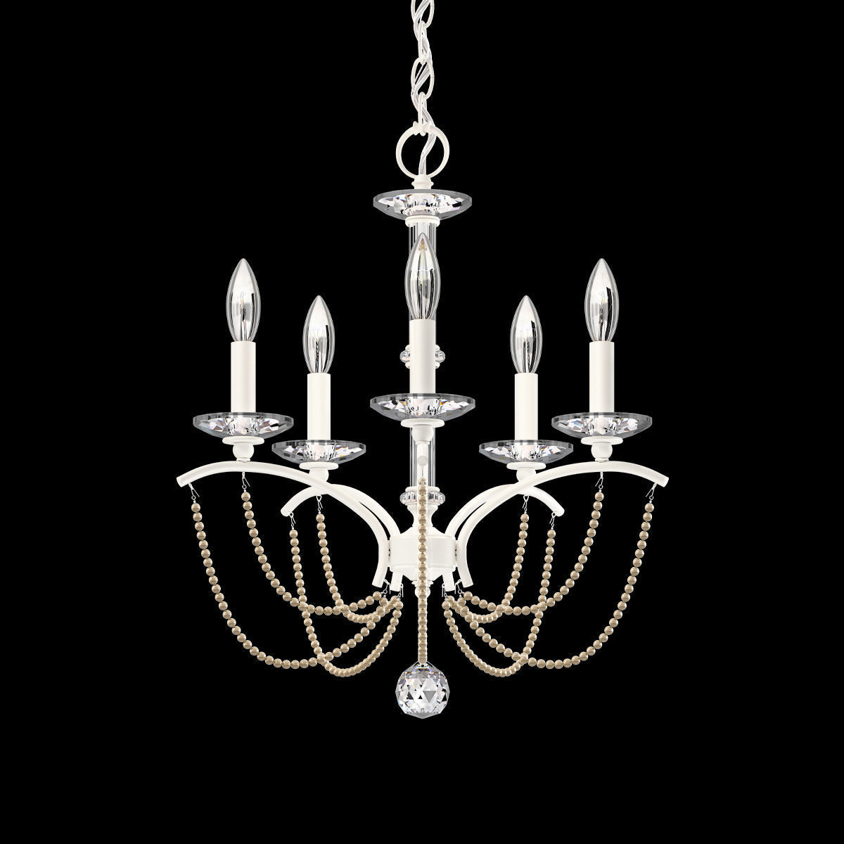 Primrose Crystal Candlestick Chandelier 18"