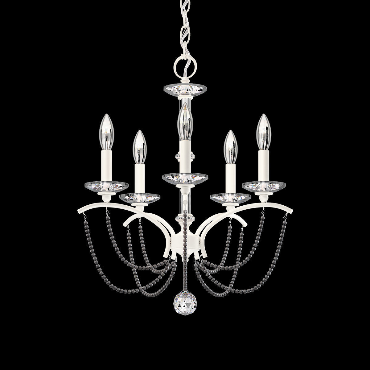 Primrose Crystal Candlestick Chandelier 18"