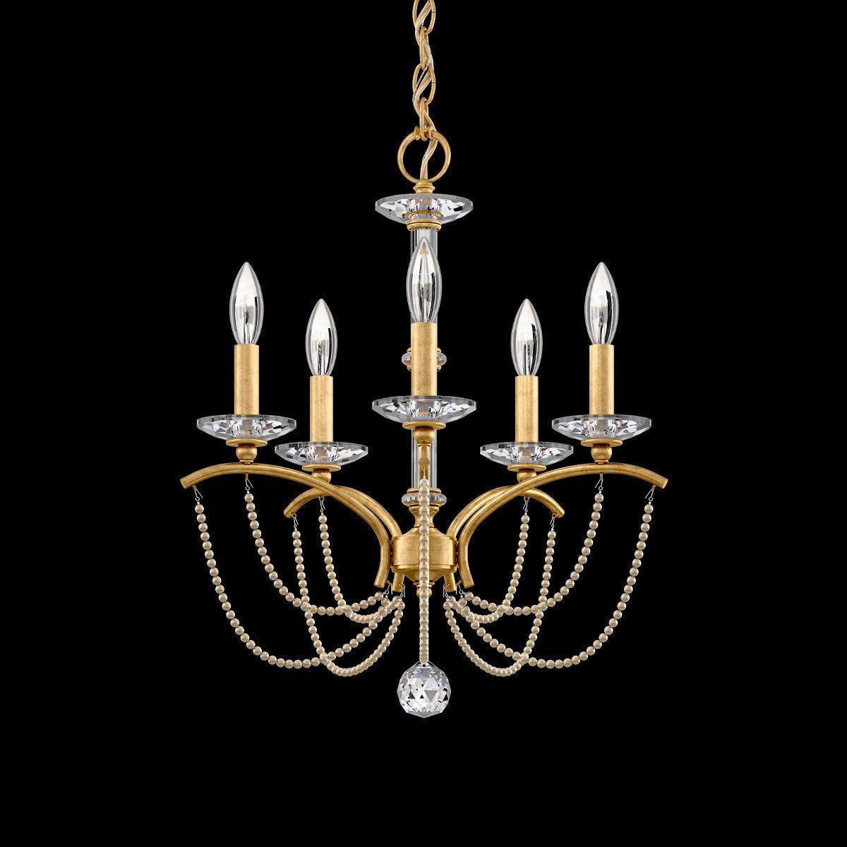 Primrose Crystal Candlestick Chandelier 18"