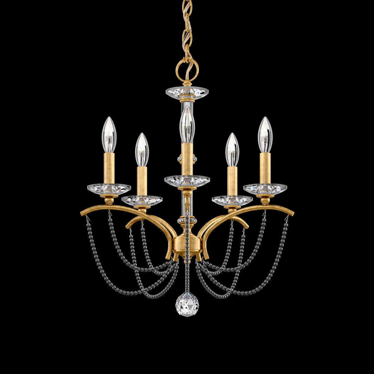 Primrose Crystal Candlestick Chandelier 18"