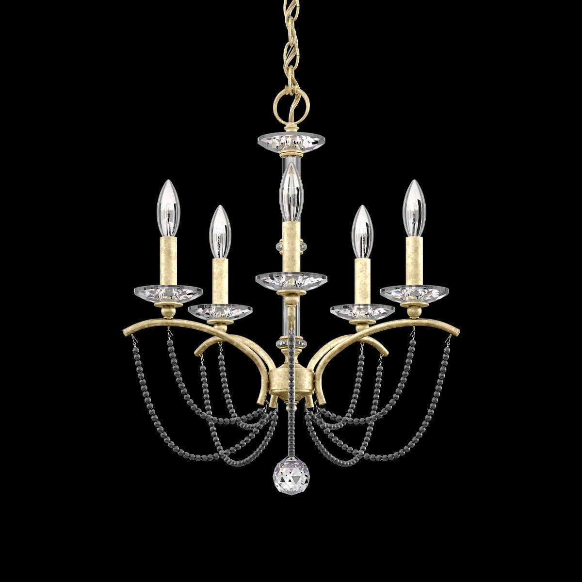 Primrose Crystal Candlestick Chandelier 18"