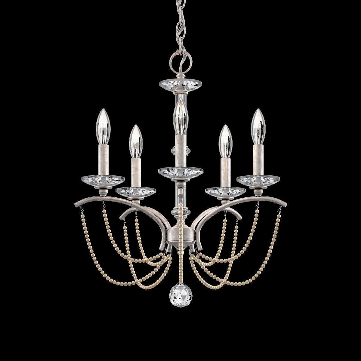 Primrose Crystal Candlestick Chandelier 18"