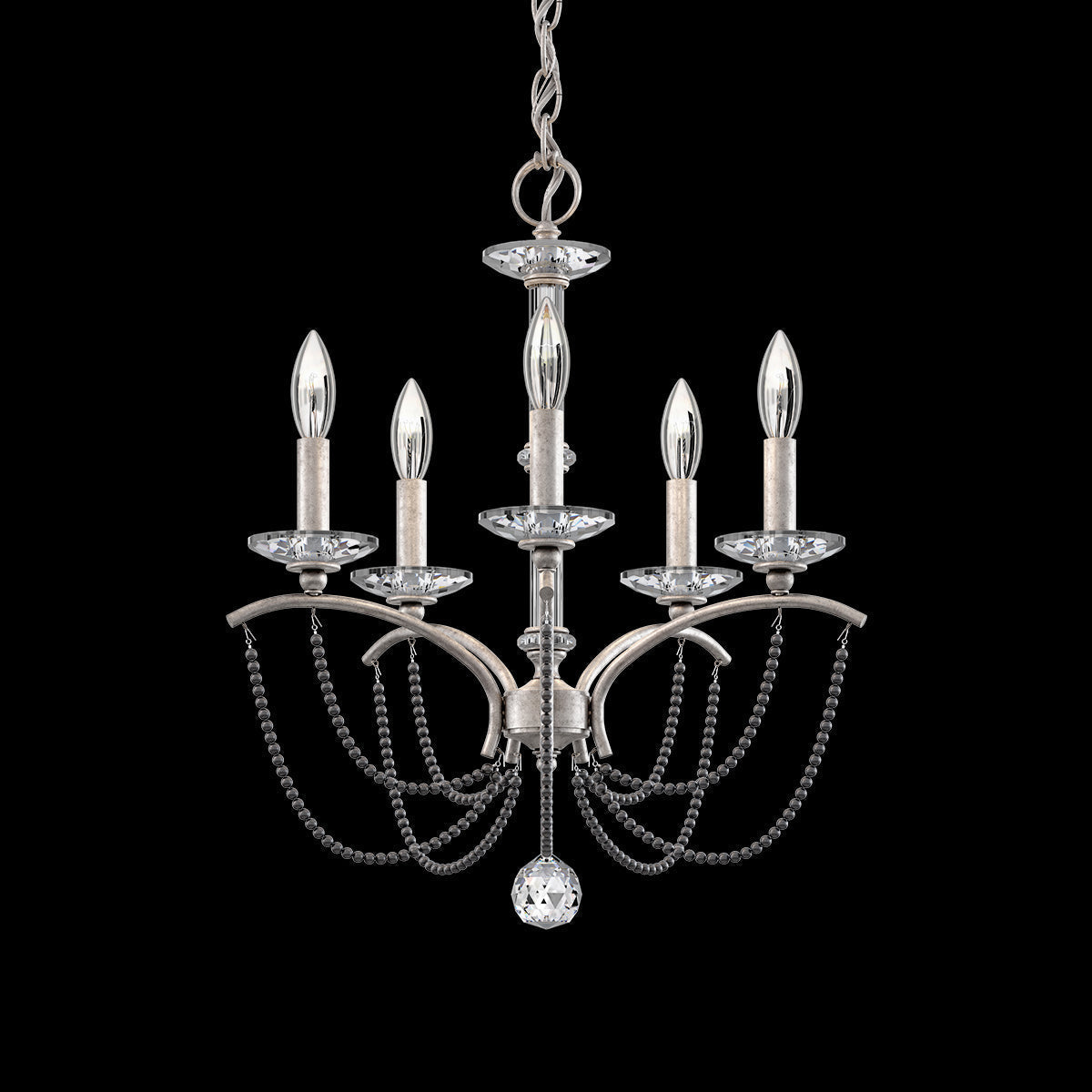 Primrose Crystal Candlestick Chandelier 18"