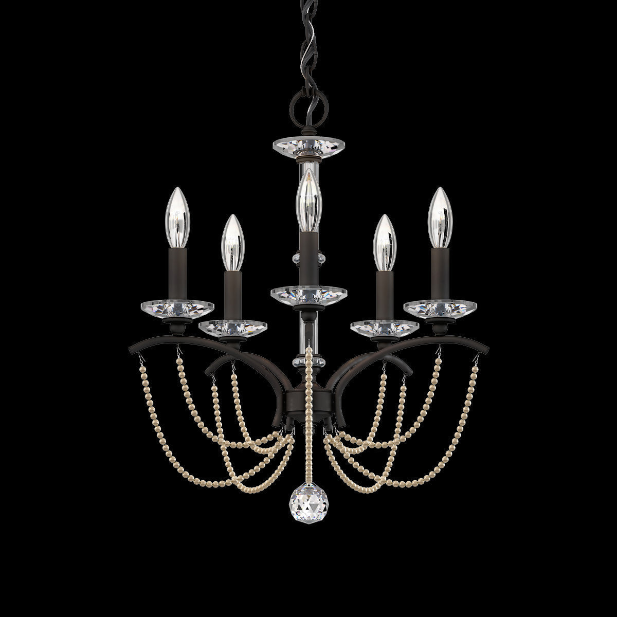 Primrose Crystal Candlestick Chandelier 18"