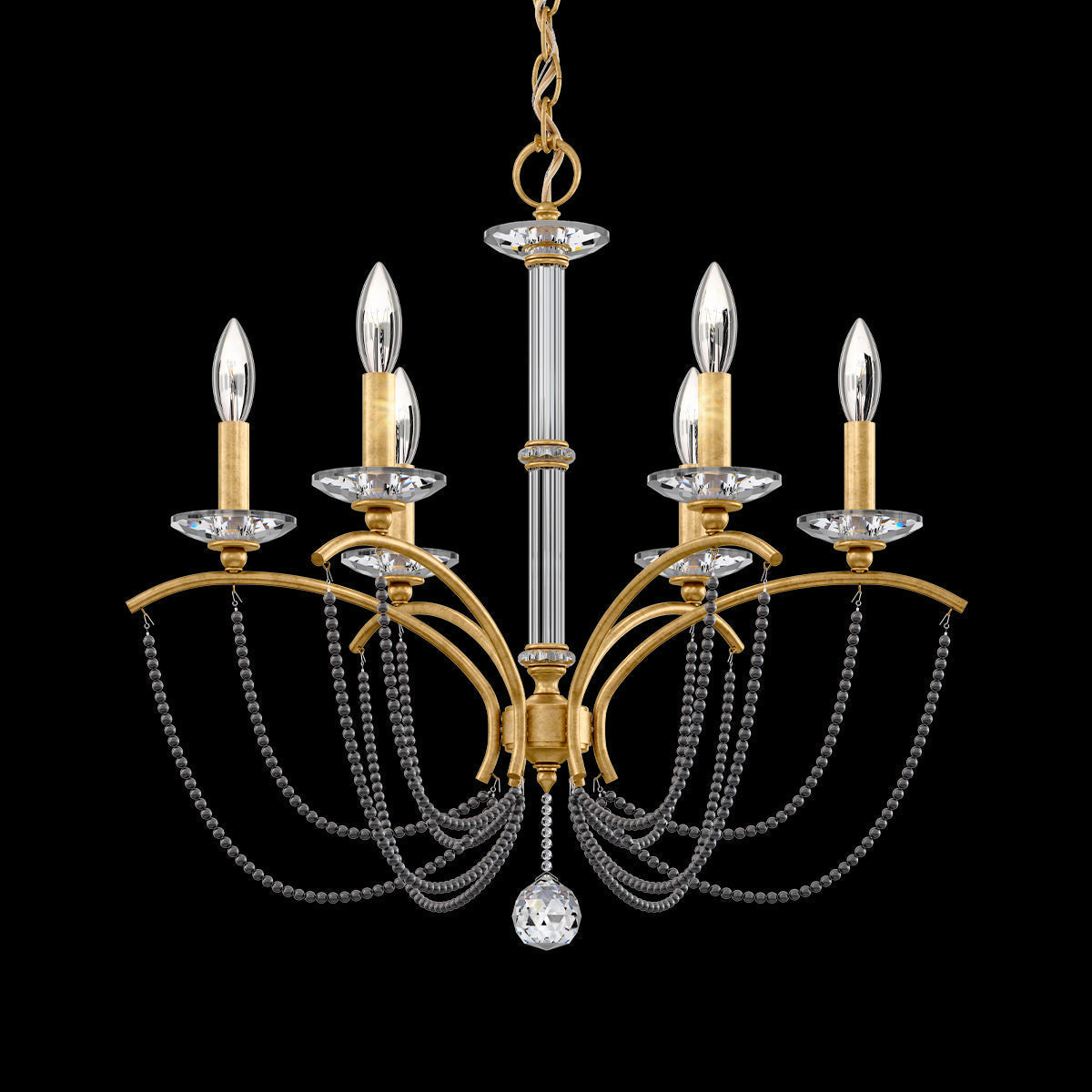 Primrose Crystal Candlestick Chandelier 23"
