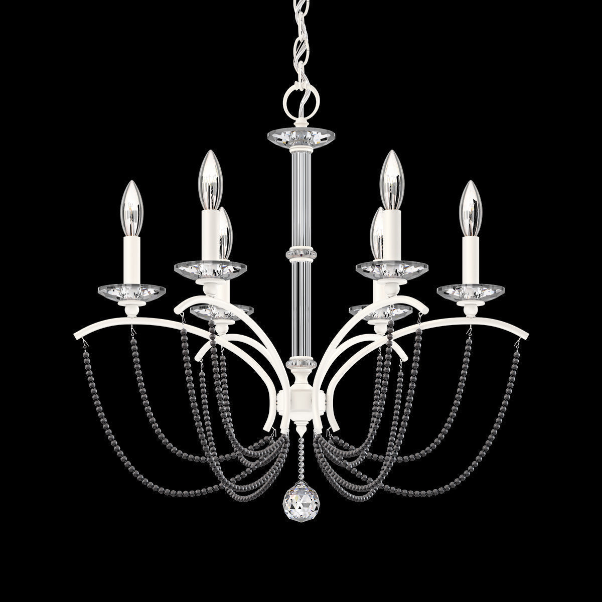 Primrose Crystal Candlestick Chandelier 23"