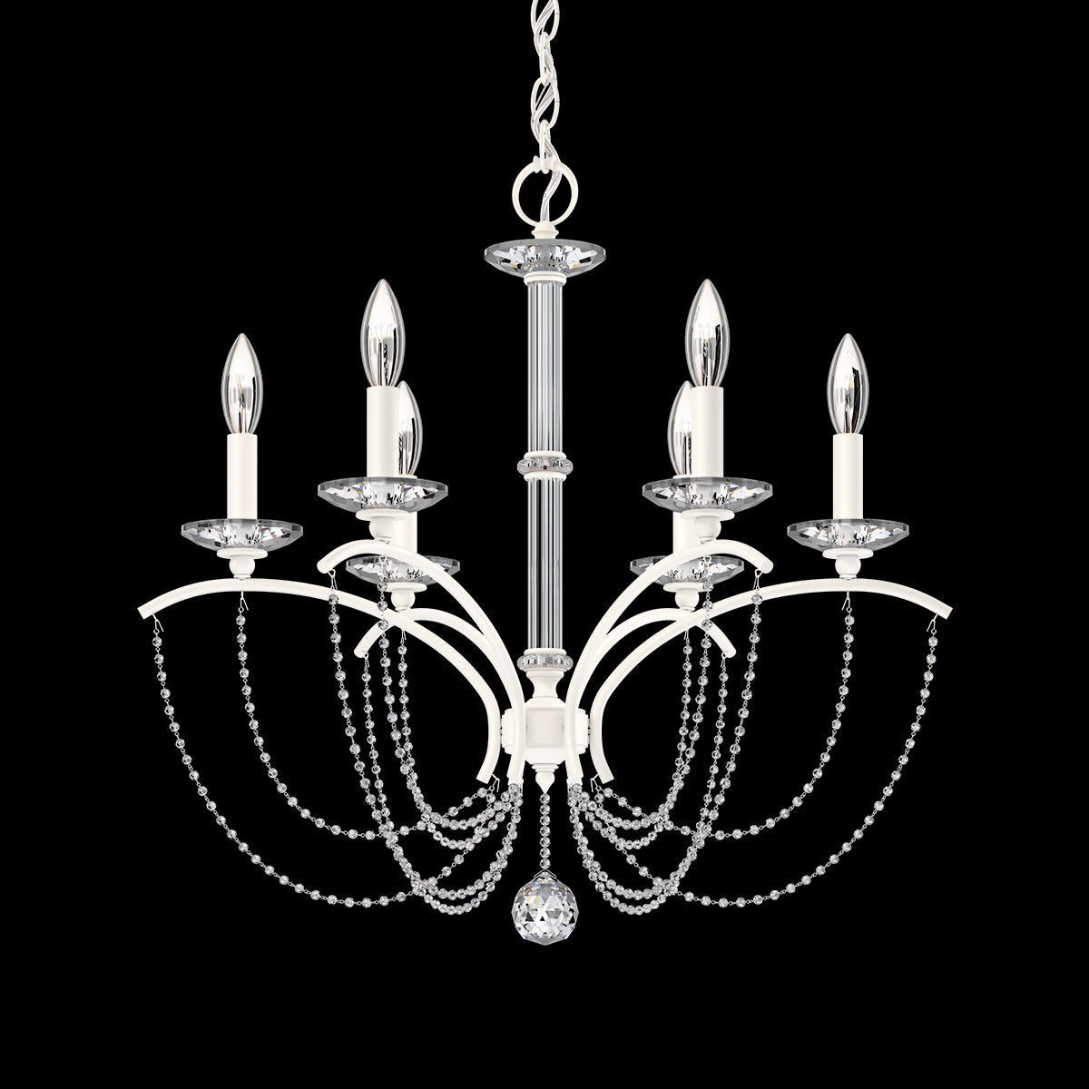 Primrose Crystal Candlestick Chandelier 23"
