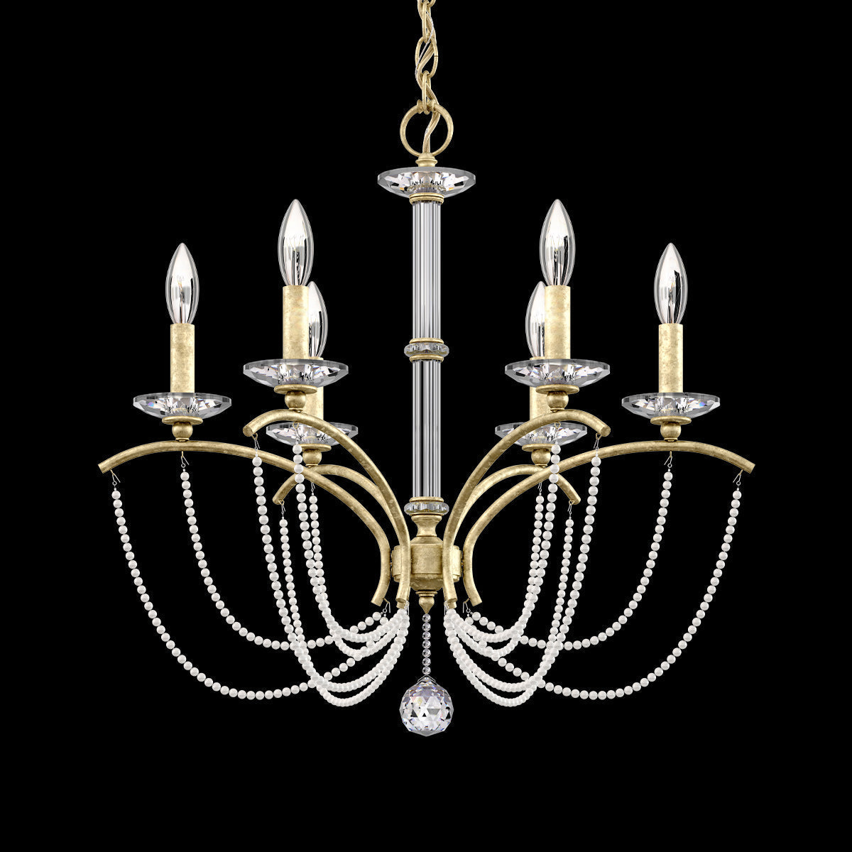 Primrose Crystal Candlestick Chandelier 23"