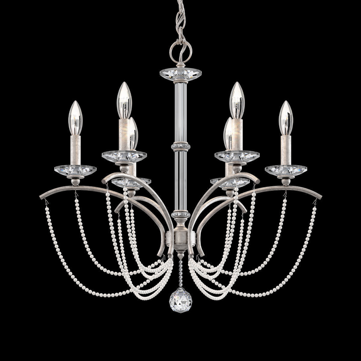 Primrose Crystal Candlestick Chandelier 23"