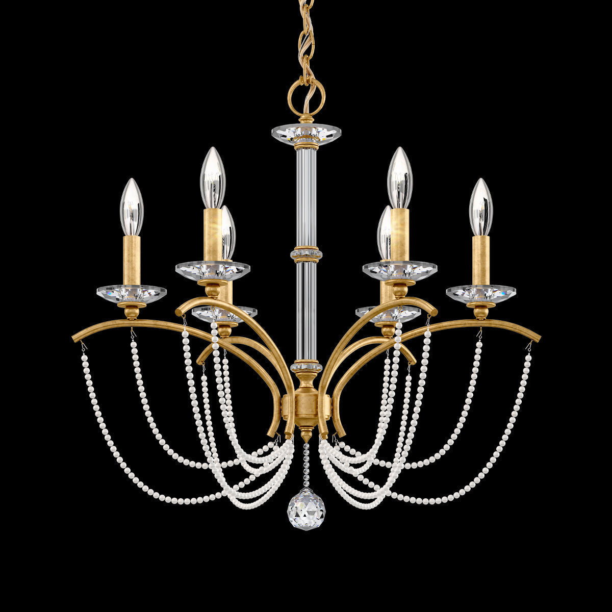 Primrose Crystal Candlestick Chandelier 23"