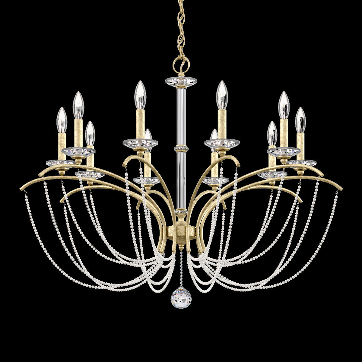 Primrose Crystal Candlestick Chandelier 36"