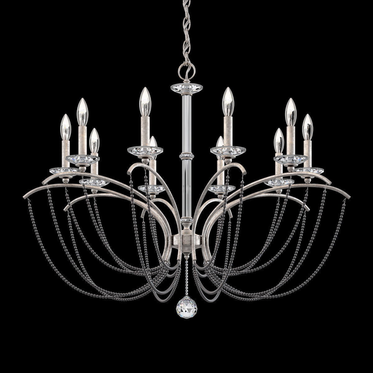 Primrose Crystal Candlestick Chandelier 36"