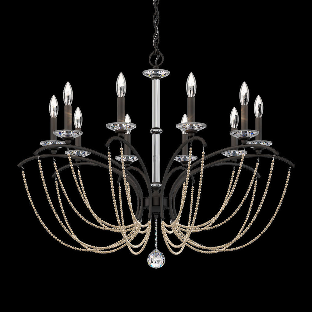 Primrose Crystal Candlestick Chandelier 36"