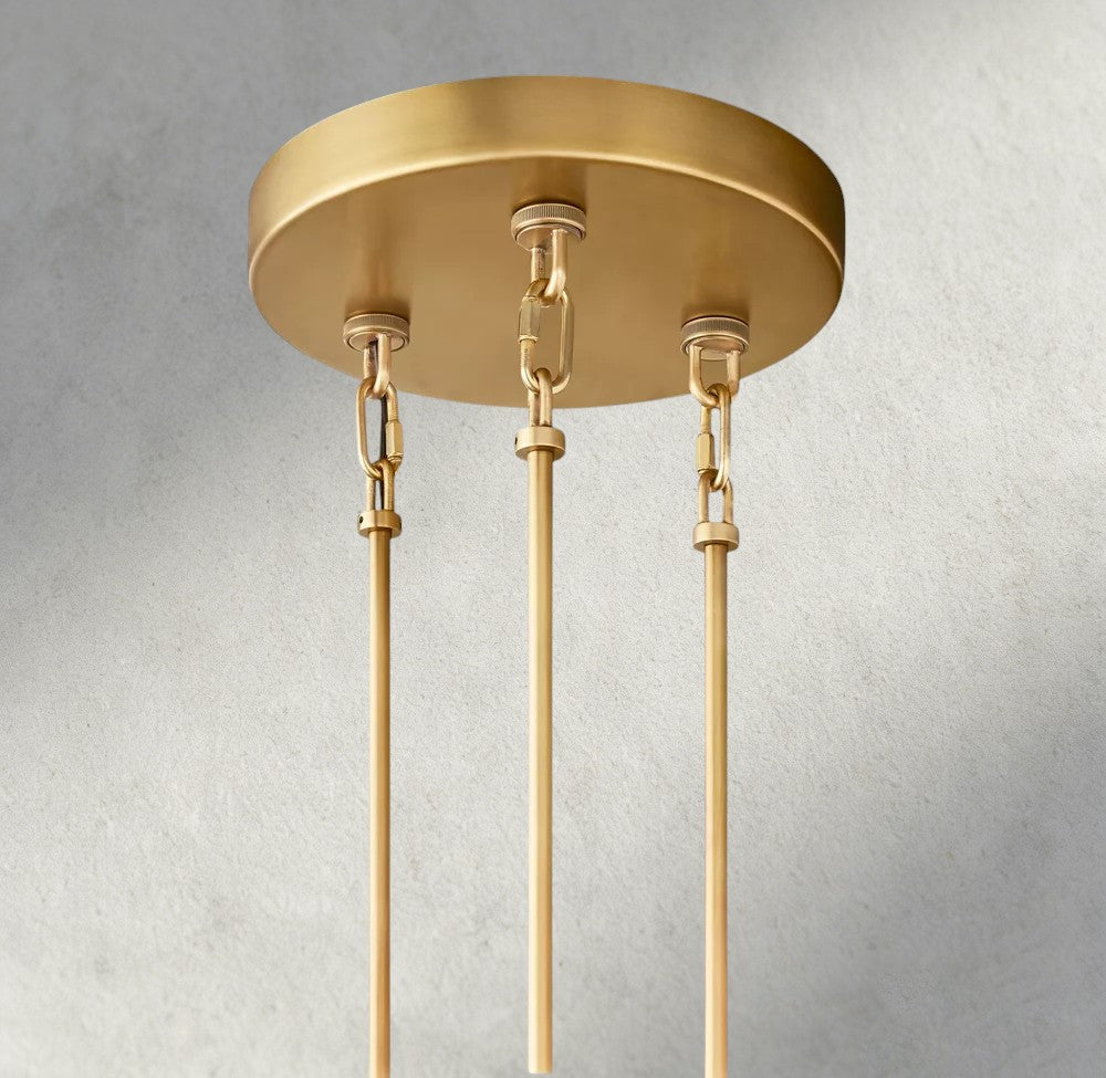 Sirene Smoke Glass Round Chandelier 41", 52", 65"-chandelier-Jecanoli