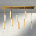 Audubon Alabaster Linear Chandelier 54