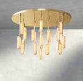 Audubon Alabaster Round Chandelier 24