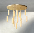 Audubon Alabaster Round Chandelier 24