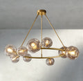 Bubble Clear Glass Round Chandelier-Chandelier-Jecanoli