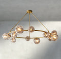 Bubble Clear Glass Round Chandelier-Chandelier-Jecanoli