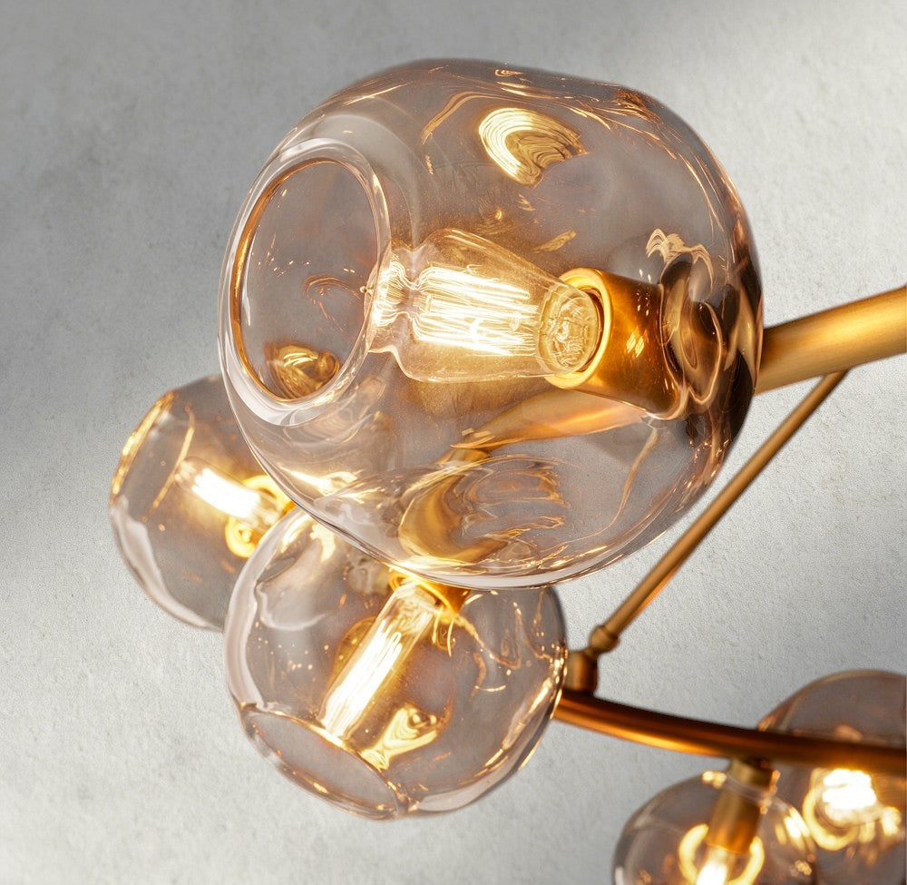 Bubble Clear Glass Round Chandelier-Chandelier-Jecanoli