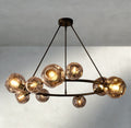 Bubble Clear Glass Round Chandelier-Chandelier-Jecanoli