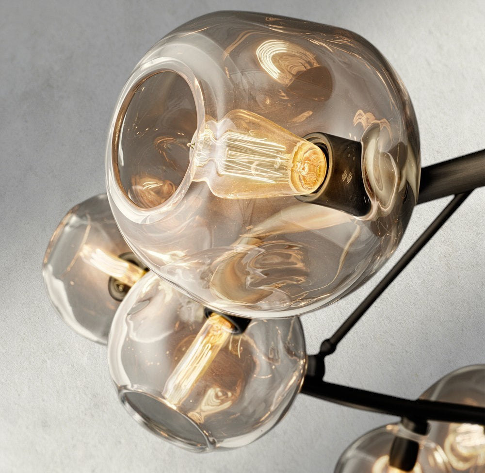 Bubble Clear Glass Round Chandelier-Chandelier-Jecanoli