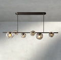 Bubble Clear Glass Linear Chandelier-Chandelier-Jecanoli