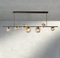 Bubble Clear Glass Linear Chandelier-Chandelier-Jecanoli