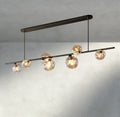 Bubble Clear Glass Linear Chandelier-Chandelier-Jecanoli