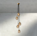 Bubble Clear Glass Cascade Pendant-Chandelier-Jecanoli