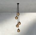 Bubble Clear Glass Cascade Pendant-Chandelier-Jecanoli