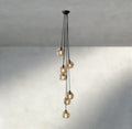 Bubble Clear Glass Cascade Pendant-Chandelier-Jecanoli