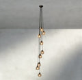 Bubble Clear Glass Cascade Pendant-Chandelier-Jecanoli