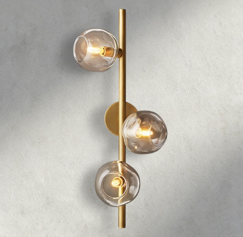 Bubble Clear Glass Cascade Sconce-Wall Sconce-Jecanoli